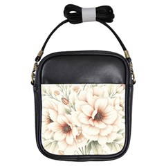 Floral Design 02 Girls Sling Bag