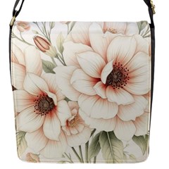 Floral Design 02 Flap Closure Messenger Bag (s)