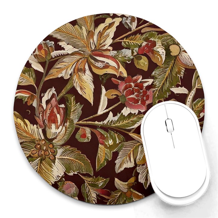 Firefly Floral Art For Print On Fabric; Fashion, Style, Handmade Design 87878 (4) Round Mousepad