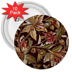 Firefly Floral Art For Print On Fabric; Fashion, Style, Handmade Design 87878 (4) 3  Buttons (10 Pack) 