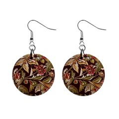 Firefly Floral Art For Print On Fabric; Fashion, Style, Handmade Design 87878 (4) Mini Button Earrings