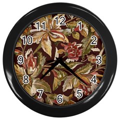 Firefly Floral Art For Print On Fabric; Fashion, Style, Handmade Design 87878 (4) Wall Clock (black) by myclothy