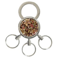 Firefly Floral Art For Print On Fabric; Fashion, Style, Handmade Design 87878 (4) 3-ring Key Chain