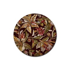 Firefly Floral Art For Print On Fabric; Fashion, Style, Handmade Design 87878 (4) Rubber Coaster (round)