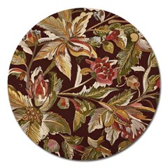 Firefly Floral Art For Print On Fabric; Fashion, Style, Handmade Design 87878 (4) Magnet 5  (round)