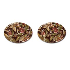 Firefly Floral Art For Print On Fabric; Fashion, Style, Handmade Design 87878 (4) Cufflinks (oval)