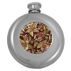 Firefly Floral Art For Print On Fabric; Fashion, Style, Handmade Design 87878 (4) Round Hip Flask (5 Oz)