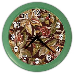 Firefly Floral Art For Print On Fabric; Fashion, Style, Handmade Design 87878 (4) Color Wall Clock