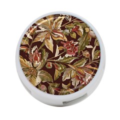 Firefly Floral Art For Print On Fabric; Fashion, Style, Handmade Design 87878 (4) 4-port Usb Hub (one Side)