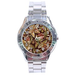 Firefly Floral Art For Print On Fabric; Fashion, Style, Handmade Design 87878 (4) Stainless Steel Analogue Watch