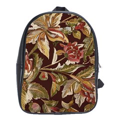 Firefly Floral Art For Print On Fabric; Fashion, Style, Handmade Design 87878 (4) School Bag (xl)