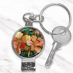  Floral Design 03 Nail Clippers Key Chain by myclothy