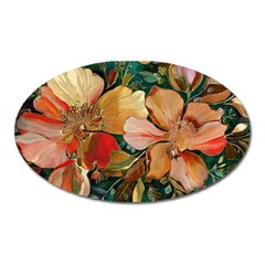  Floral Design 03 Oval Magnet by myclothy