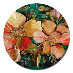  Floral Design 03 Magnet 5  (round)