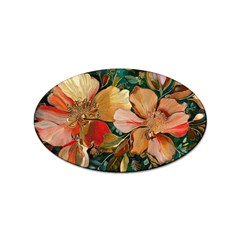  Floral Design 03 Sticker Oval (10 Pack)