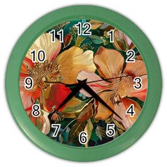  Floral Design 03 Color Wall Clock