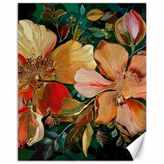  Floral Design 03 Canvas 11  X 14 