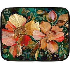  Floral Design 03 Two Sides Fleece Blanket (mini)