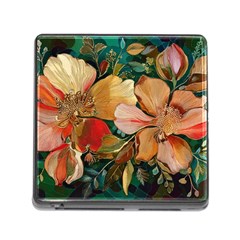  Floral Design 03 Memory Card Reader (square 5 Slot)