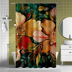  Floral Design 03 Shower Curtain 48  X 72  (small) 