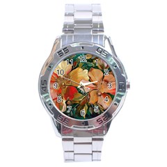  Floral Design 03 Stainless Steel Analogue Watch