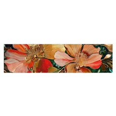  Floral Design 03 Oblong Satin Scarf (16  X 60 ) by myclothy