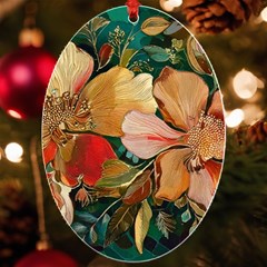  Floral Design 03 Uv Print Acrylic Ornament Oval by myclothy