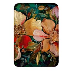  Floral Design 03 Rectangular Glass Fridge Magnet (4 Pack)