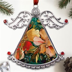  Floral Design 03 Metal Angel With Crystal Ornament by myclothy