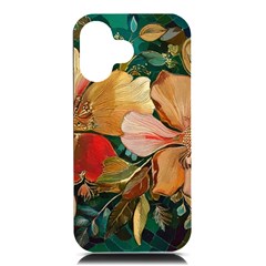  Floral Design 03 Iphone 16 Black Uv Print Pc Hardshell Case