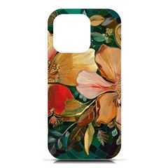  Floral Design 03 Iphone 16 Pro Black Uv Print Pc Hardshell Case by myclothy