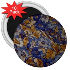  Floral Design 3  Magnets (10 Pack) 