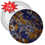  Floral Design 3  Buttons (100 pack)  Front