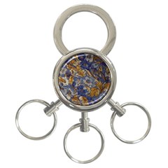  Floral Design 3-ring Key Chain