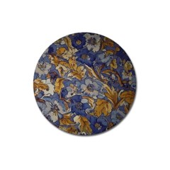  Floral Design Magnet 3  (round) by myclothy