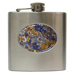  Floral Design Hip Flask (6 Oz)