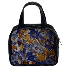  Floral Design Classic Handbag (two Sides)