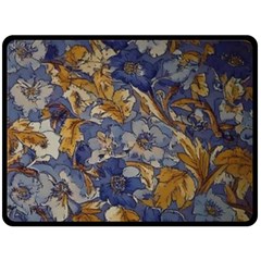  Floral Design Fleece Blanket (large)