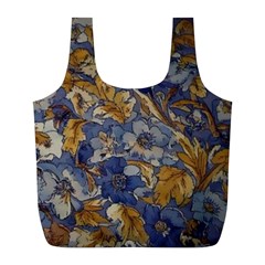  Floral Design Full Print Recycle Bag (l)