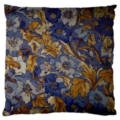  Floral Design Standard Premium Plush Fleece Cushion Case (one Side)