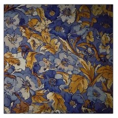  Floral Design Square Satin Scarf (36  X 36 )