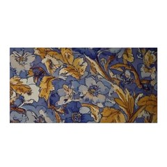  Floral Design Satin Wrap 35  X 70 