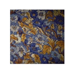  Floral Design Square Satin Scarf (30  X 30 )