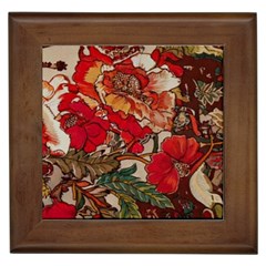 Floral Design 05 Framed Tile