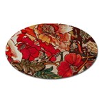 Floral Design 05 Oval Magnet Front