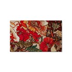 Floral Design 05 Sticker Rectangular (100 pack) Front