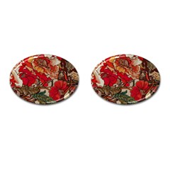 Floral Design 05 Cufflinks (oval)