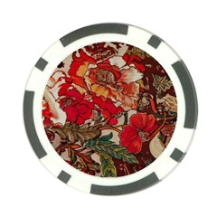 Floral Design 05 Poker Chip Card Guard (10 Pack)