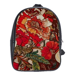 Floral Design 05 School Bag (large)