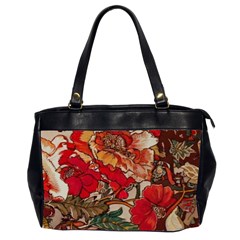 Floral Design 05 Oversize Office Handbag (2 Sides)